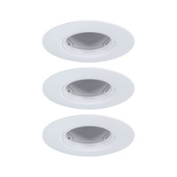 Kruhová - P 92112 Vestavné svítidlo 3ks-sada nevýklopné kruhové 90mm GU10 max. 3x10W 230V bílá - PAULMANN