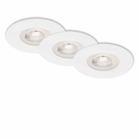 Kruhová - BRI 7046-036 3ks sada LED vestavné svítidlo, pr. 9 cm, 5 W, bílé - BRILONER