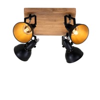 Bodová - BRI 2901-045 Bodové svítidlo 28 cm 4x E14 25W černá - BRILONER