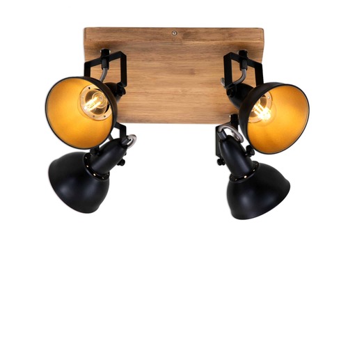 Bodová - BRI 2901-045 Bodové svítidlo 28 cm 4x E14 25W černá - BRILONER - foto 1