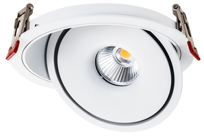 LED svítidla COB - LED COB Downlight 10W ROUND ROTATABLE BÍLÁ - BRIDGELUX