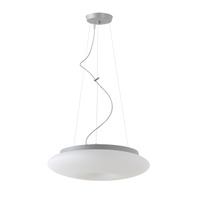 Kruhová - OS SAT60952 SATURN L2 závěsné skleněné svítidlo stříbrná / bílá IP20 4000 K 31W LED - OSMONT