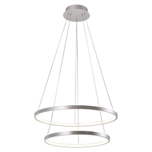 Kruhová - LD 11525-21 CIRCLE LED závěsné svítidlo, stříbrná, kruhové, průměr 50cm 3000K - LEUCHTEN DIREKT / JUST LIGHT - foto 1