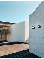 Nástěnná - NV 9207615 Venkovní nástěnné svítidlo AGOSTO černý hliník a akrylový difuzor LED 6W 3000K 100-240V 120st. IP54 - NOVA LUCE