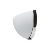 Dekorativní - OS NEL44574 NELA DL2 nástěnné skleněné svítidlo nerez / bílá IP43 2x25W E27 - OSMONT