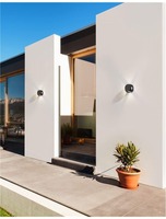 Nástěnná - NV 9226214 Venkovní nástěnné svítidlo ZARI černý hliník a sklo Osram LED 4x1W 3000K 100-240V 4x38st. IP54 světlo ve čtyřech směrech - NOVA LUCE