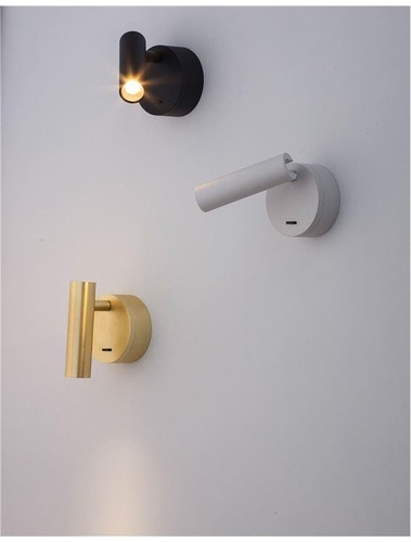 Bodová - NV 9030202 Bodové svítidlo CLIP černý hliník LED Philips 3W vypínač na těle 3000K IP20 - NOVA LUCE - foto 1