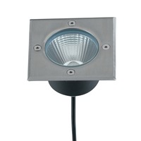 Zapuštěná - FAN LED-WALK-Q14C Pochozí venkovní svítidlo LED WALK nikl INOX 12 W 1400 lm 3000 K IP67 14x14x9,15 cm - FANEUROPE