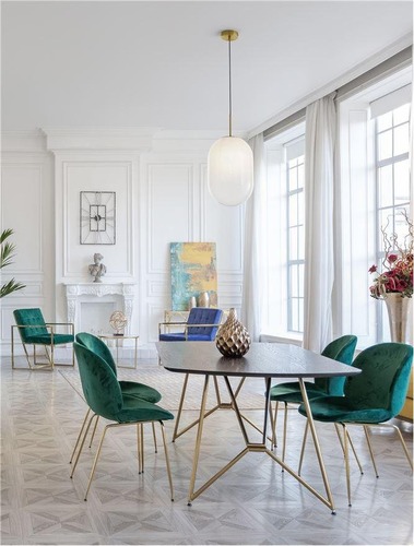 Koule - NV 9092823 Závěsné svítidlo CHRYSI mosazný zlatý kov a bílé sklo s přechody G9 1x5W 230V IP20 bez žárovky - NOVA LUCE - foto 1