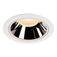 Kruhová - LA 1003999 NUMINOS® DL XL vnitřní LED zápustné stropní svítidlo bílá/chrom 2700 K 20° - BIG WHITE (SLV)