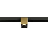 Lištové Magnetic SLV - LA 1008987 FIX-IT! 48V, DALI, úhlový, povrchová montáž, spot, 3000K, 6,6 W, 36°, zlatý / černý - BIG WHITE (SLV)
