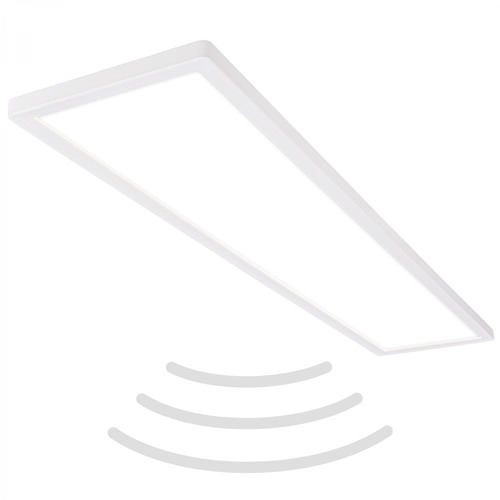 Hranatá - BRILO 7528416 Move LED stropní svítidlo do koupelny, přímé a nepřímé osvětlení, pohybové čidlo, bílé - BRILO - foto 1
