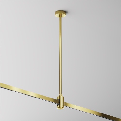 Lištové Magnetic Maytoni Flarity - M TRA158C-BL1-BS Stropní upevnění s napájením 360 mm 24V mosaz hliník pro magnetickou lištu Flarity - MAYTONI - foto 1