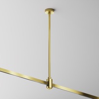 Lištové Magnetic Maytoni Flarity - M TRA158C-BL1-BS Stropní upevnění s napájením 360 mm 24V mosaz hliník pro magnetickou lištu Flarity - MAYTONI