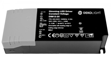 Stabilizované napětí - IMPR 862240 Deko-Light LED-napájení BASIC, DIM, CV, 12V 2,5-25W konstantní napětí 200-2080 mA IP20 stmívatelné 12V DC 2,50-25,00 W