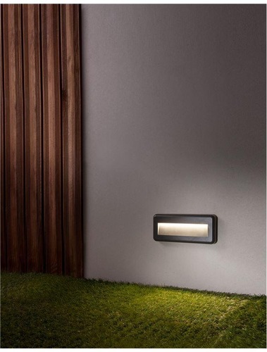 Nástěnná - NV 812102 Venkovní nástěnné svítidlo PULSAR tmavě šedý ABS LED 4W 3000K 220-220V 38st. IP54 - NOVA LUCE - foto 1