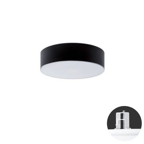 Koupelnová - OS ERI67623 ERIS CV2 stropní/nástěnné skleněné polovestavné svítidlo bílá / černá IP44 4000 K 13W LED HF - OSMONT - foto 1
