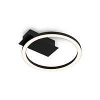 Kruhová - BRILO 3778015 BRILONER LED stropní svítidlo, 21 cm, 5W, 500lm, černá 3778015