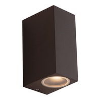 Nástěnná - FAN I-QUBO-AP2 BRO Venkovní nástěnné svítidlo Qubo kortenové, 2xGU10, IP54, 15,1 x 9,3 x 6,7 cm - FANEUROPE