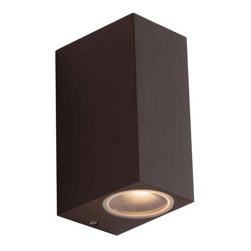 Nástěnná - FAN I-QUBO-AP2 BRO Venkovní nástěnné svítidlo Qubo kortenové, 2xGU10, IP54, 15,1 x 9,3 x 6,7 cm - FANEUROPE - foto 1