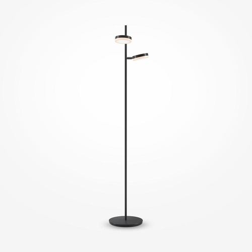 Stojací lampy - M MOD070FL-L12B3K Stojací lampa Fad 3000K 12W teplá bílá 1000lm černý kov stmívatelná - MAYTONI - foto 1