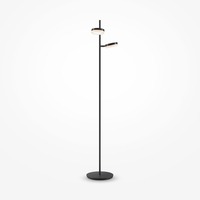 Stojací lampy - M MOD070FL-L12B3K Stojací lampa Fad 3000K 12W teplá bílá 1000lm černý kov stmívatelná - MAYTONI