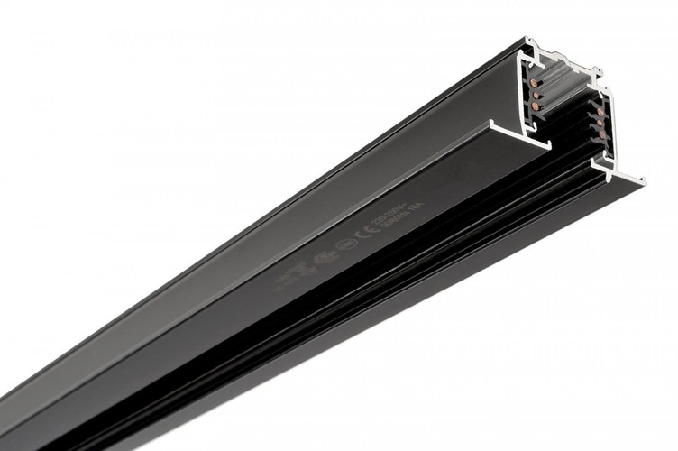 Lišty a příslušenství IVELA - IMPR 710507 Deko-Light 3-fázový kolejnicový systém - D Line DALI vestavná lišta s křídly 1m, černá - LIGHT IMPRESSIONS - foto 1