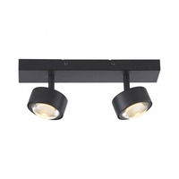 Bodová - LD 12053-18 Kolekce Schöner Wohnen stropní svítidlo bodové svítidlo KULU, černá, 2-ramenné, nastavitelné a otočné, 3000K - JUST LIGHT