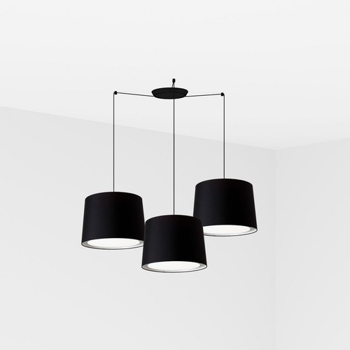 Kónická - FARO 64314-56-3L CONGA závěsné svítidlo, černá, 3L - FARO - foto 1
