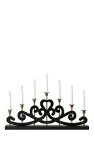 Interiérové dekorace - MAR 705966 Nightfall černý vánoční svícen - Markslöjd