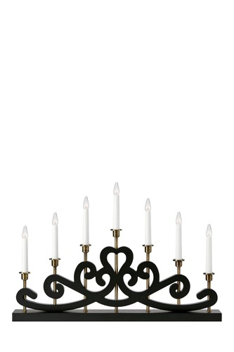 Interiérové dekorace - MAR 705966 Nightfall černý vánoční svícen - Markslöjd - foto 1