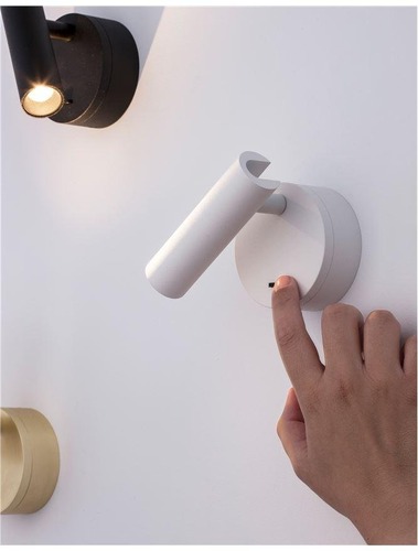 Bodová - NV 9030201 Bodové svítidlo CLIP bílý hliník LED Philips 3W vypínač na těle 3000K IP20 - NOVA LUCE - foto 1