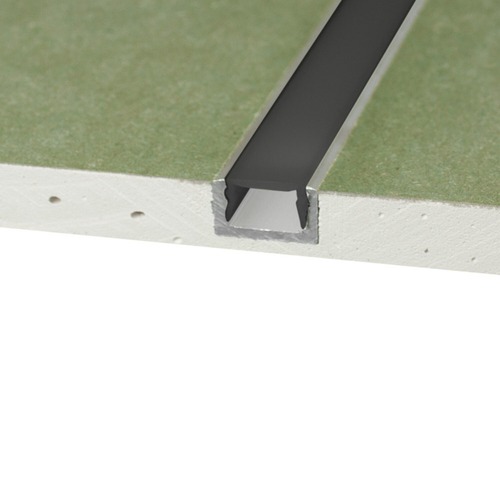 Plexi pro Al profily - SLC PE1232 Kryt pro profil DL černý 2m - TLG - foto 1