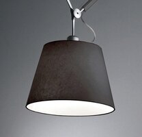 Stínidla, kryty, clony - AR 0772020A Stínidlo satén černé ø 360mm Tolomeo Mega - ARTEMIDE