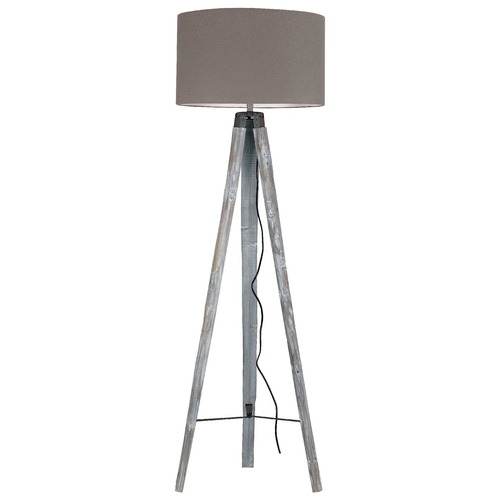 Stojací lampy - FAN I-GALLERY/PT Stojací lampa Piantana Gallery, dřevěná, 1 x E27, 51 x 156 cm - FANEUROPE - foto 1