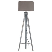 Stojací lampy - FAN I-GALLERY/PT Stojací lampa Piantana Gallery, dřevěná, 1 x E27, 51 x 156 cm - FANEUROPE