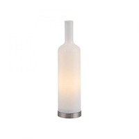 Stolní lampy dekorační - LD 14006-16 Stolní lampa BOTTLE, bílá, opálové sklo, tvar láhve, šňůrový vypínač - JUST LIGHT