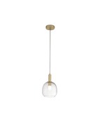 Koule - FAN I-BRANDY-S1 Závěsné svítidlo Brandy, zlaté, 1xE14, 16 x 150 cm - FANEUROPE