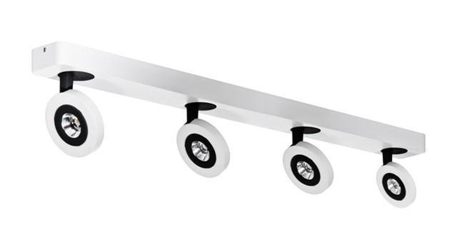 Bodová - AZZ AZ0672 LED Nástěnné/stropní přisazené svítidlo Azzardo Enzo 4PR AZ0672 4x5W 920lm 3000K IP20 75cm bílo-černé - AZZARDO - foto 1