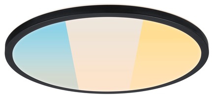 Kruhová - P 71258 LED Panel Atria Shine IP44 kruhové 398mm 20,8W CCT černá - PAULMANN