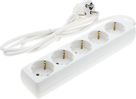 Zásuvky a adaptéry - Napájecí lišta 5 zásuvek