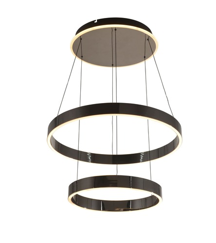 Kruhová - GT 6072-305 Závěsné svítidlo Marling 80W 8000lm 3000K černý chrom - GeeTi - foto 1