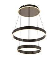 Kruhová - GT 6072-305 Závěsné svítidlo Marling 80W 8000lm 3000K černý chrom - GeeTi