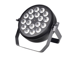 Jevištní efekty - Napájení / výstup LED Slim Flat PAR Může 18x 10W RGBWA + UV 6 v 1
