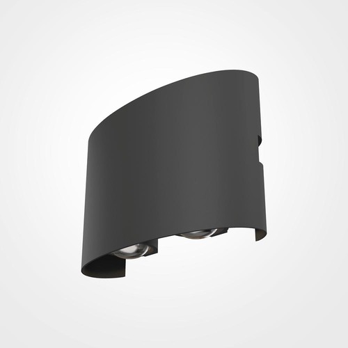 Nástěnná - M O417WL-L4GR3K Nástěnné svítidlo Strato 3000K 4W teplá bílá 400lm šedý kov IP54 - MAYTONI - foto 1