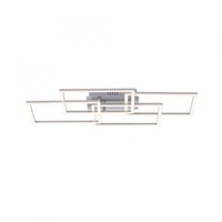 Hranatá - LD 14791-55 IVEN LED stropní svítidlo v barvě oceli v moderním designu a funkcí stmívání SimplyDim 3000K - LEUCHTEN DIREKT / JUST LIGHT