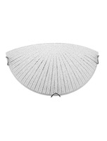 Dekorativní - NV 702201 Nástěnné svítidlo SHELL bílá a čiré strukturované sklo E27 1x12W - NOVA LUCE