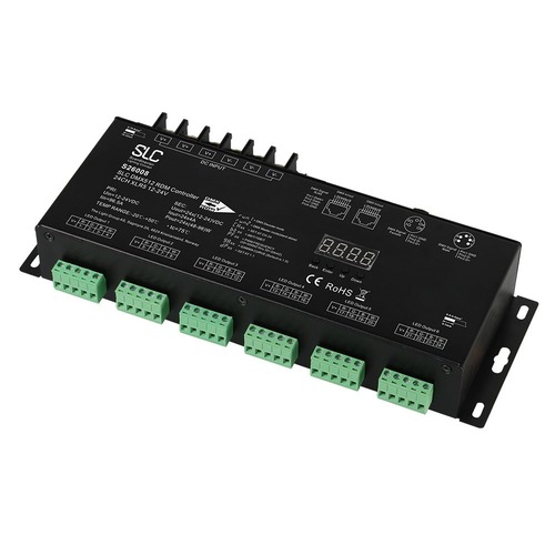 Stabilizované napětí - SLC S26008 SLC DMX RDM Controller CV 24x4A 12-24V RGBW - TLG - foto 1