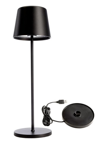 Na stůl - IMPR 620200 Deko-Light nabíjecí svítidlo - sada Canis černá + nabíjecí základna - LIGHT IMPRESSIONS - foto 1