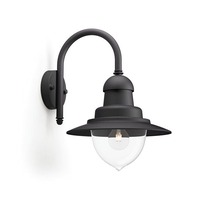 Nástěnná - PH 01652/30/PN Raindrop SVÍTIDLO VENKOVNÍ NÁSTĚNNÉ E27 max. 60W, IP44, černá - PHILIPS (915005693601)